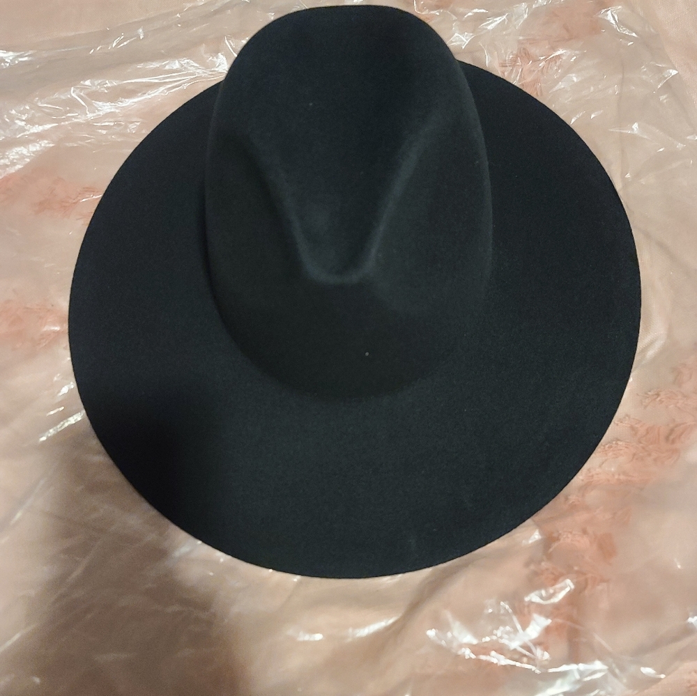 GIGI PIP SCOTTIE WIDE BRIM FEDORA - BLACK BLEMISHED - Picture 2 of 3